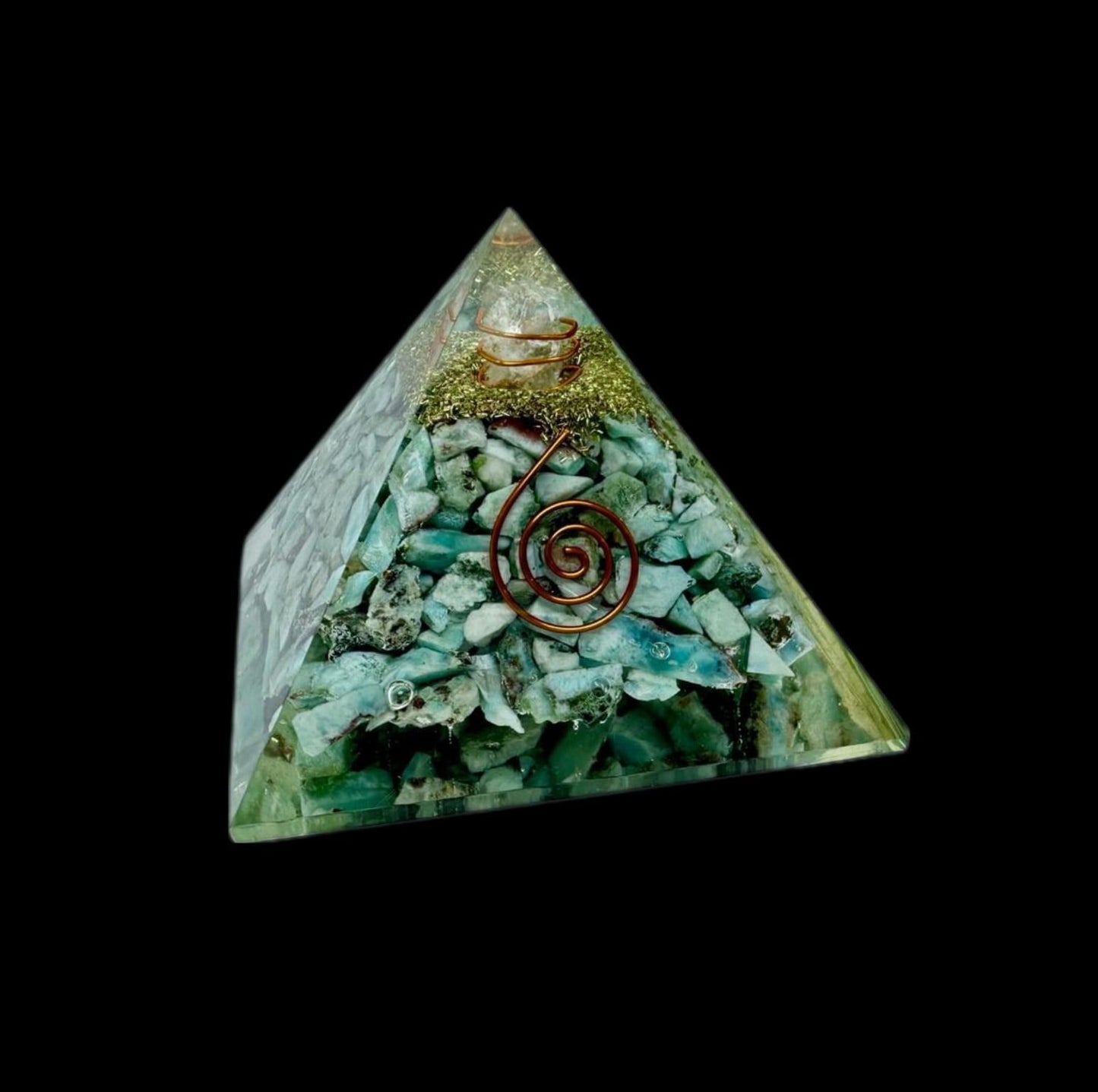 Orgonite Pyramid-Larimar - The Harmony Store
