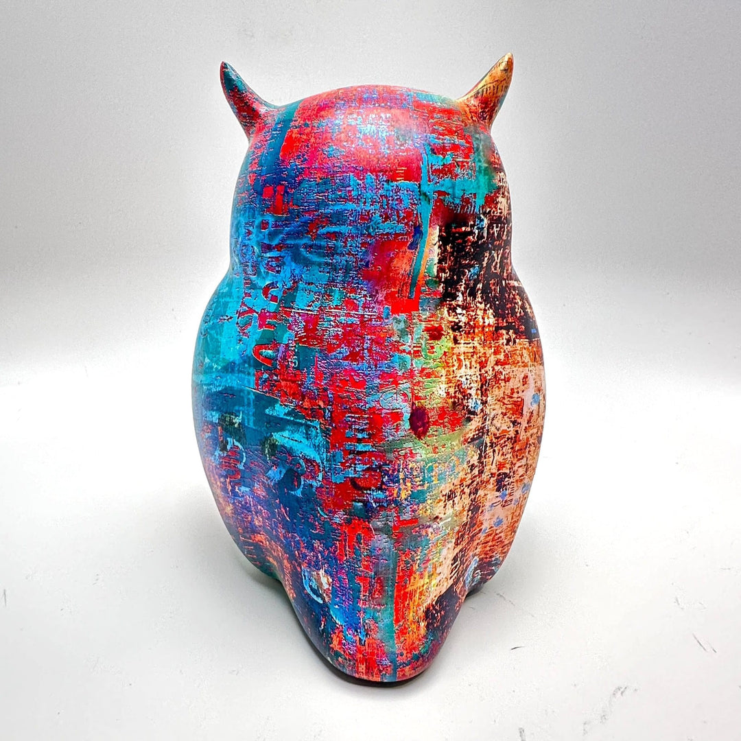 Multi-Color Owl Statue | The Harmony Store Crystal Figurine