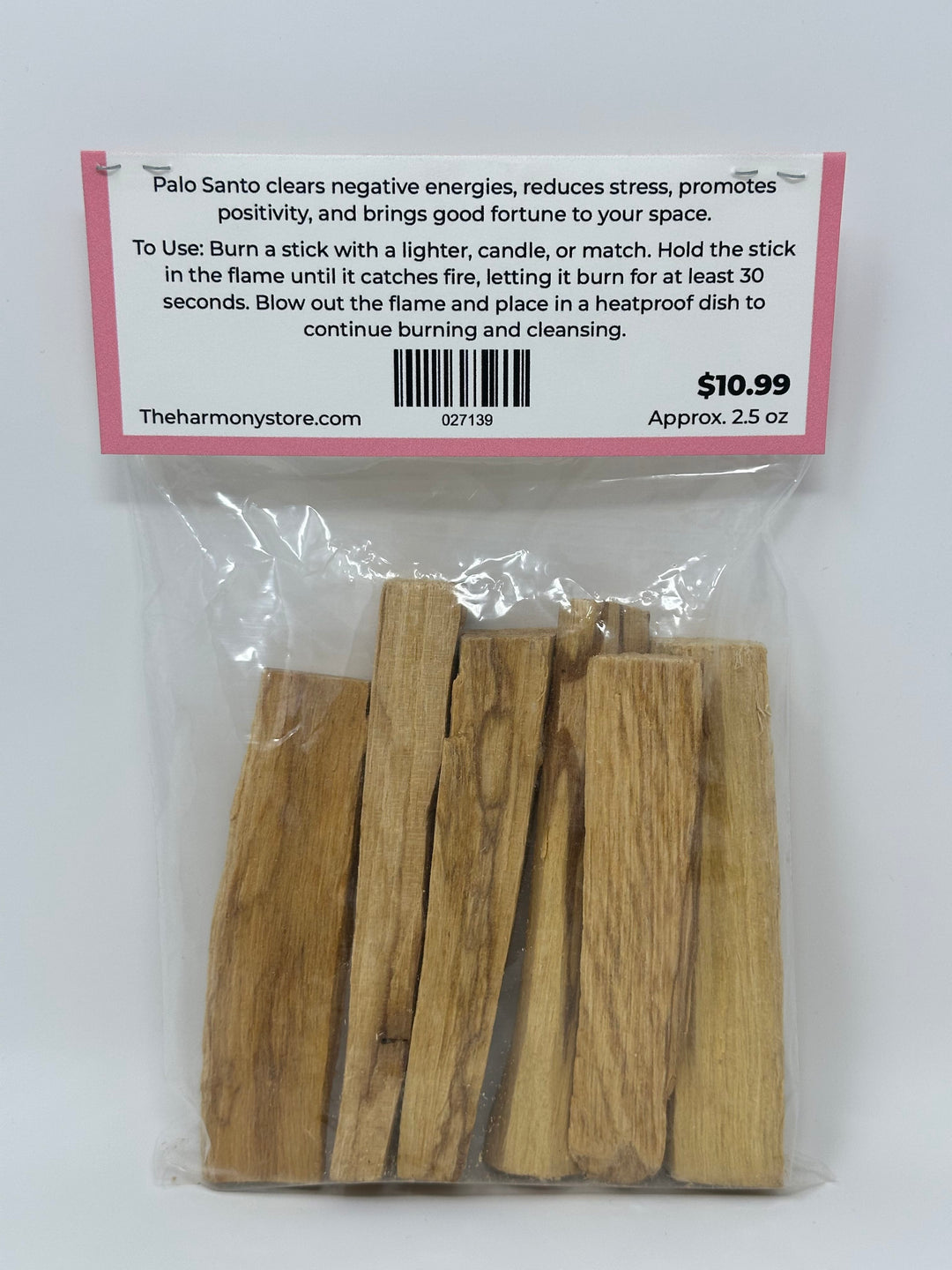 Palo Santo Smudge Sticks 6-Pack | The Harmony Store Incense : Pack of 6