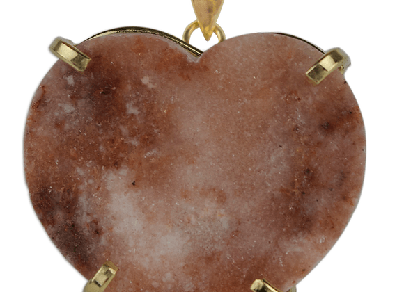 Pink Amethyst Claw Heart Pendant | The Harmony Store Pink Amethyst