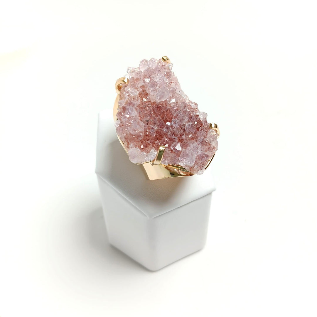 Pink Amethyst Cuff Ring | The Harmony Store Ring
