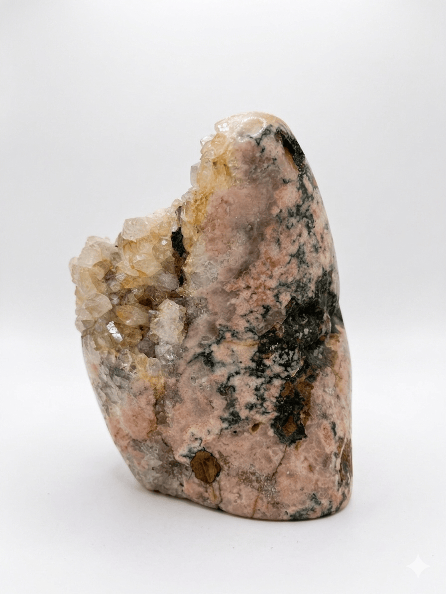Pink Amethyst Cut Base Brazil | The Harmony Store Specimen