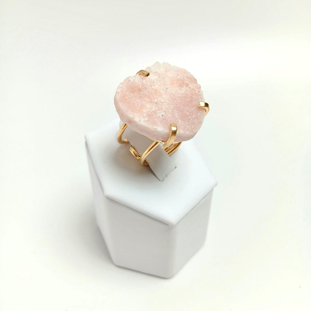 Pink Amethyst Wire Heart Ring | The Harmony Store Ring