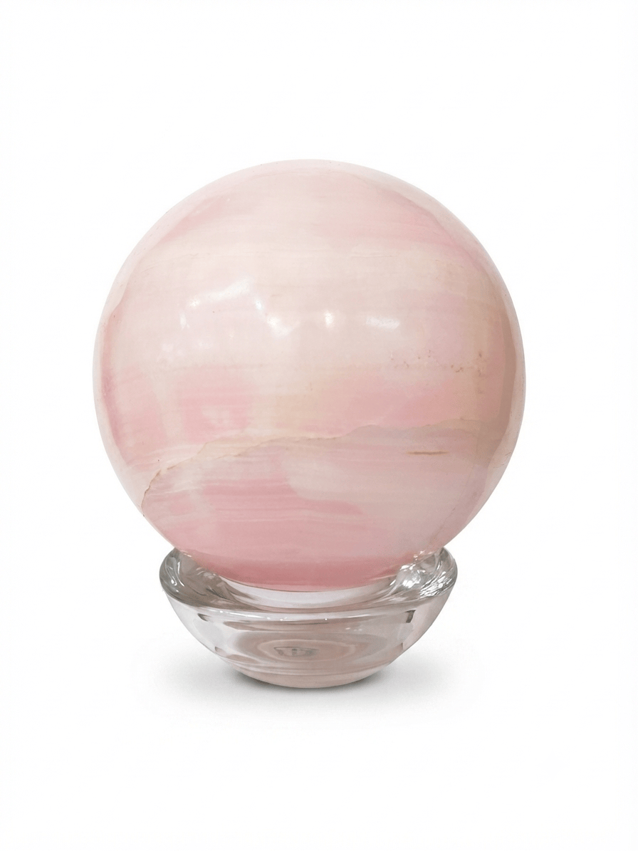 Pink Mangano Calcite Sphere | The Harmony Store Sphere