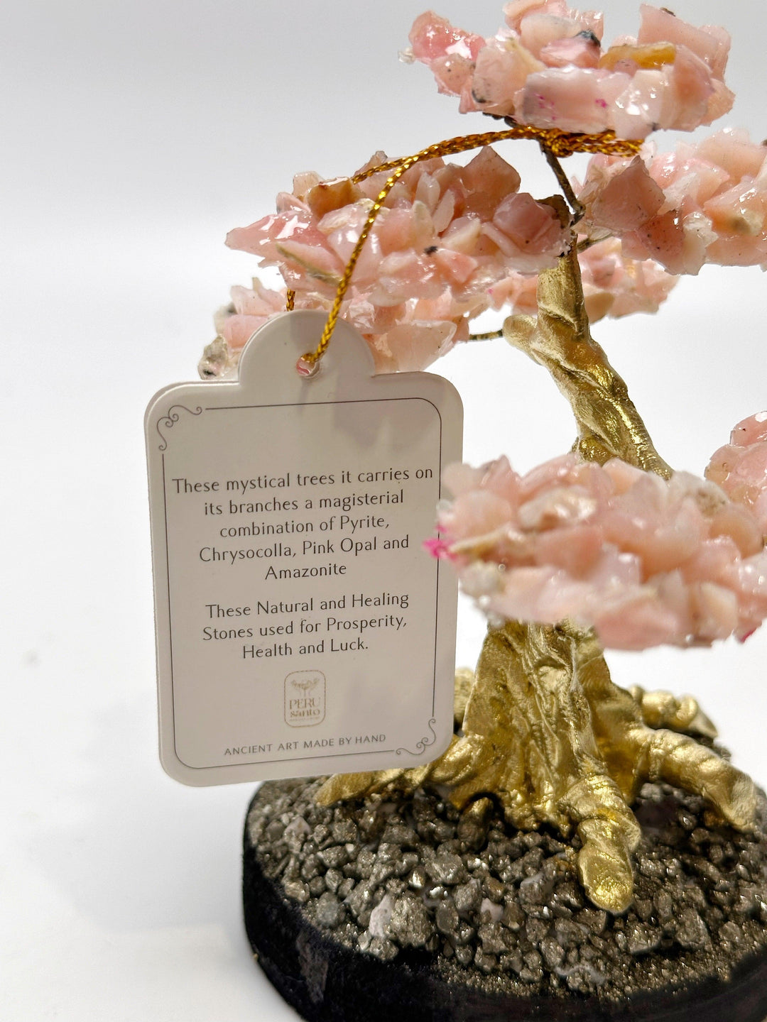 Pink Opal Bonsai Tree | The Harmony Store Crystal Tree