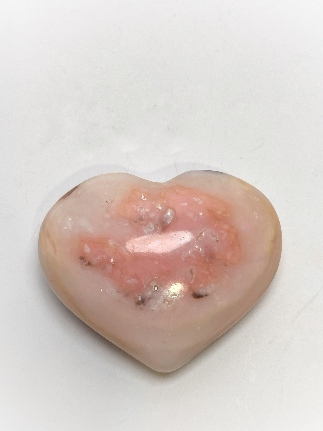 Pink Opal Heart Crystal | The Harmony Store Heart