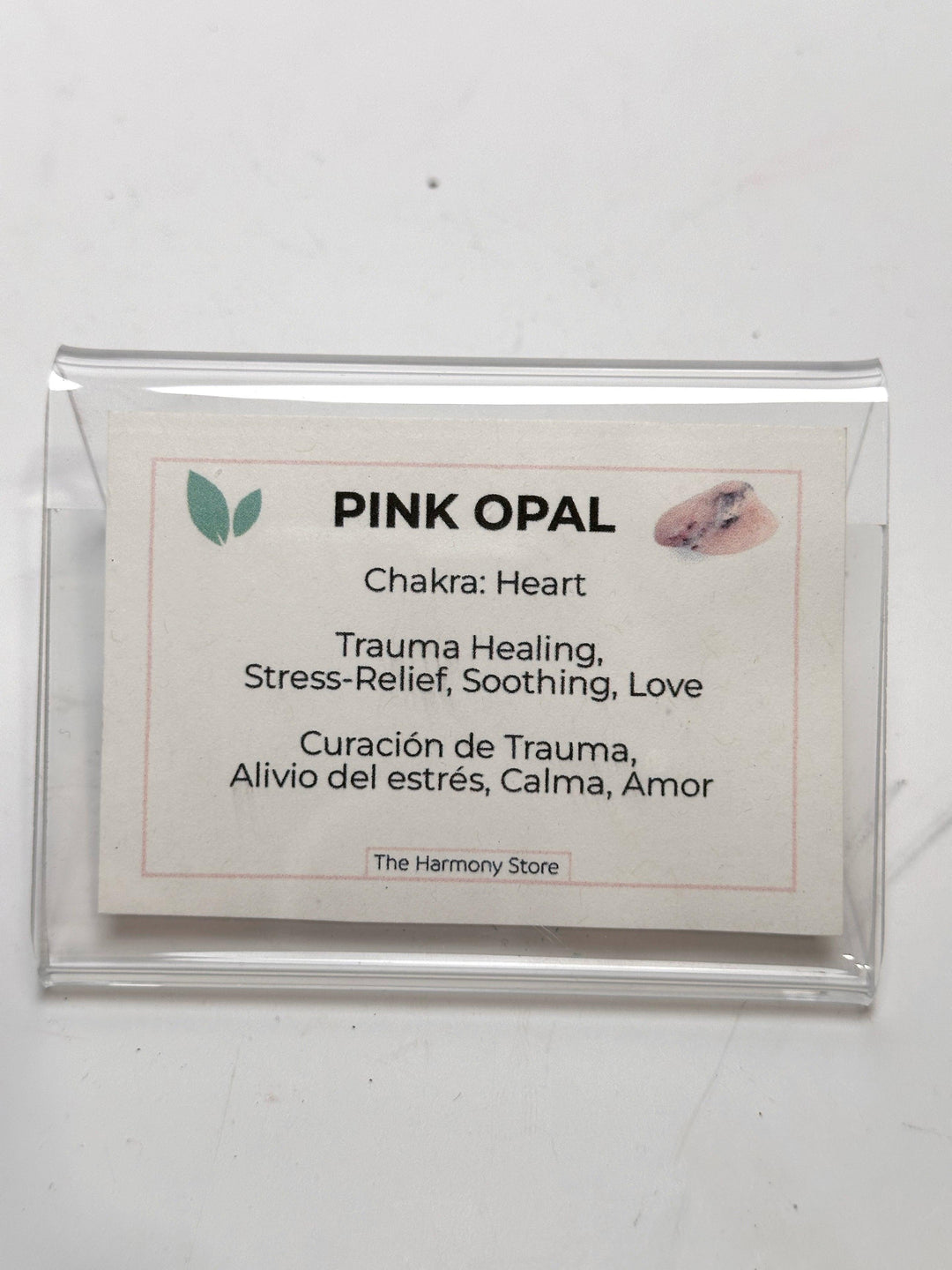 Pink Opal Heart Crystal | The Harmony Store Heart