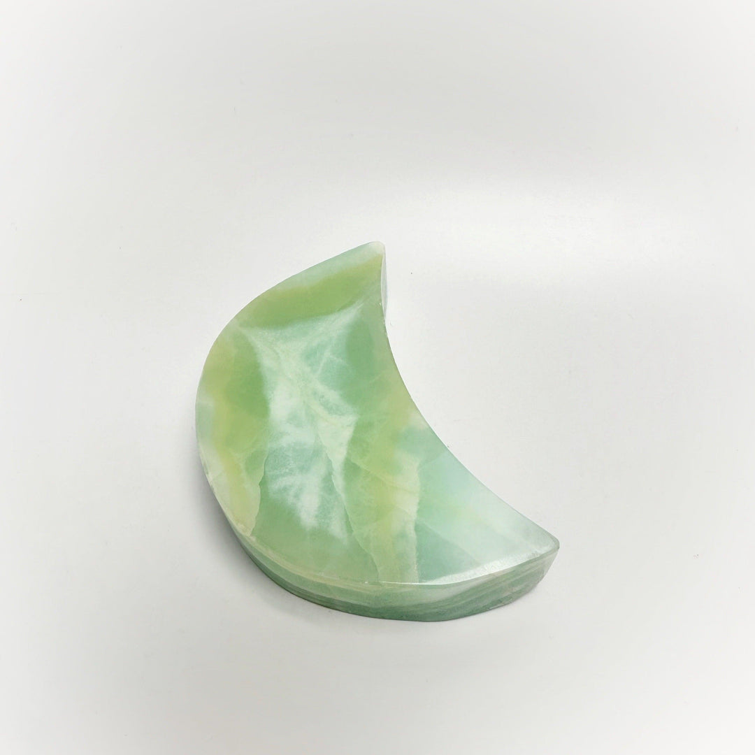 Pistachio Calcite Moon - The Harmony Store