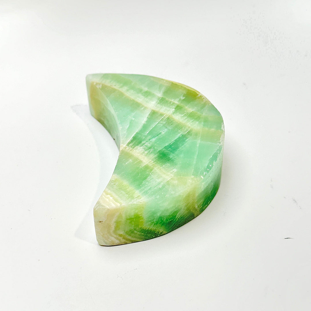Pistachio Calcite-Moon : 300 - 400 g - System