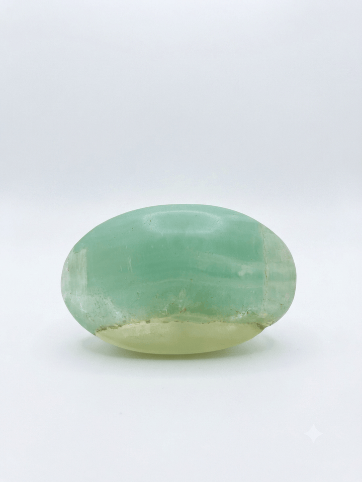 Pistachio Calcite Palm Stone | The Harmony Store Palm Stone