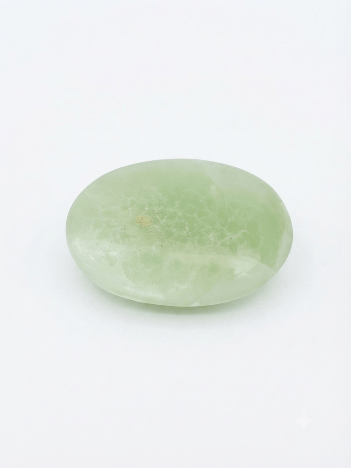 Pistachio Calcite Palm Stone | The Harmony Store Palm Stone