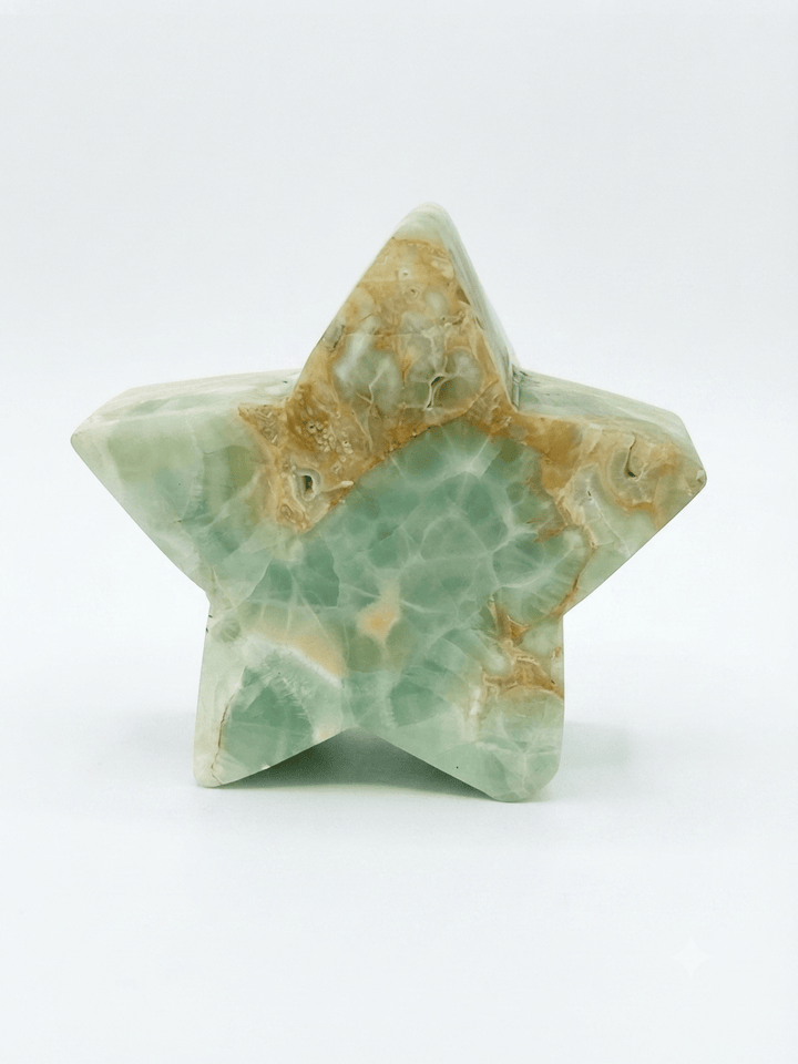 Pistachio Calcite Star | The Harmony Store Carving