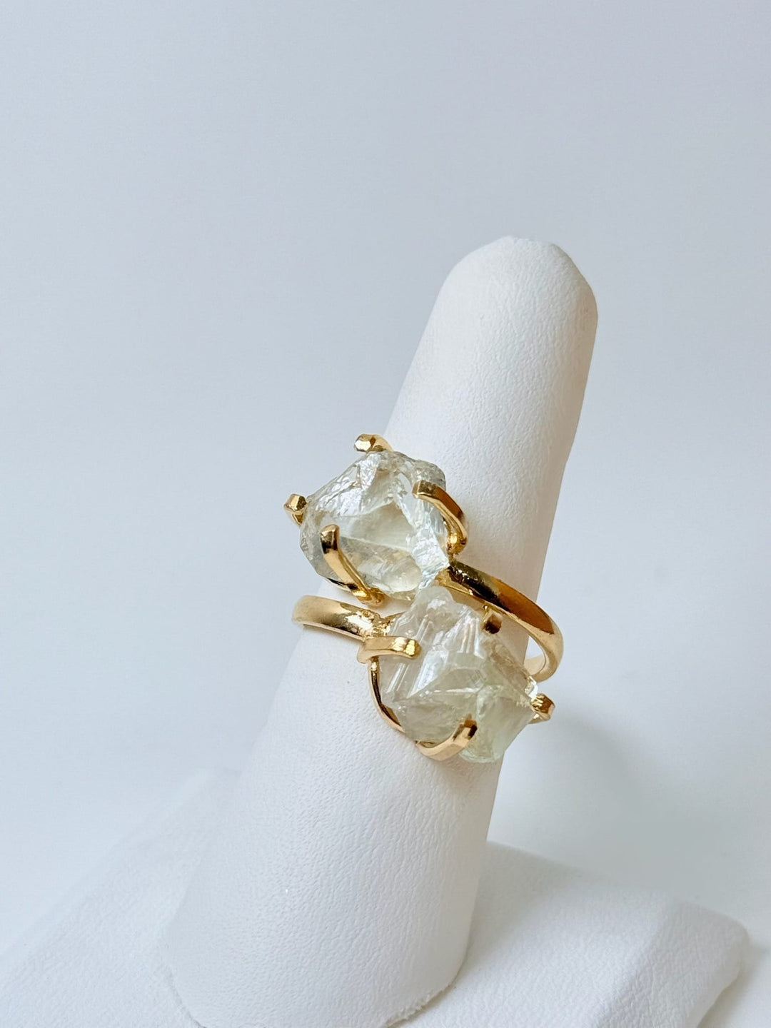 Prasiolite Green Amethyst Dual Ring | The Harmony Store Ring
