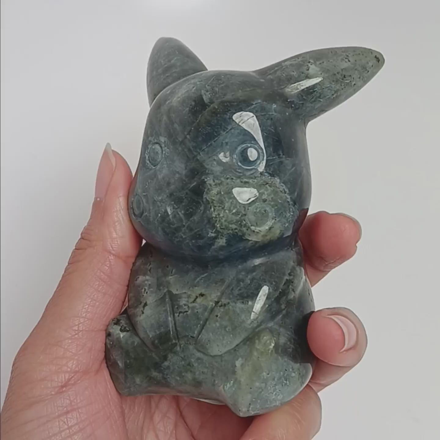 Pikachu-Shaped Crystal Carving | The Harmony Store