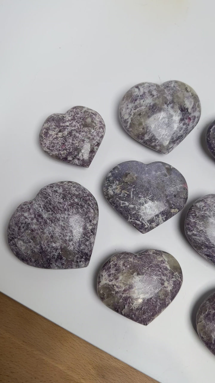 Lepidolite Heart (Madagascar)