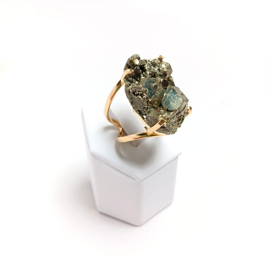 Pyrite Arc Ring - The Harmony Store