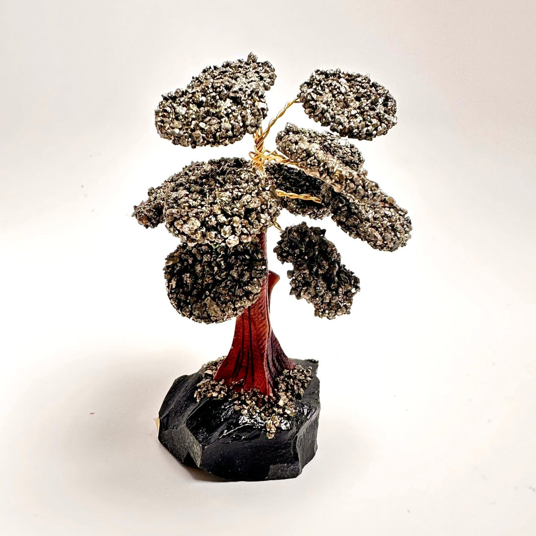 Pyrite Black Onyx Gemstone Tree | The Harmony Store Home Decor