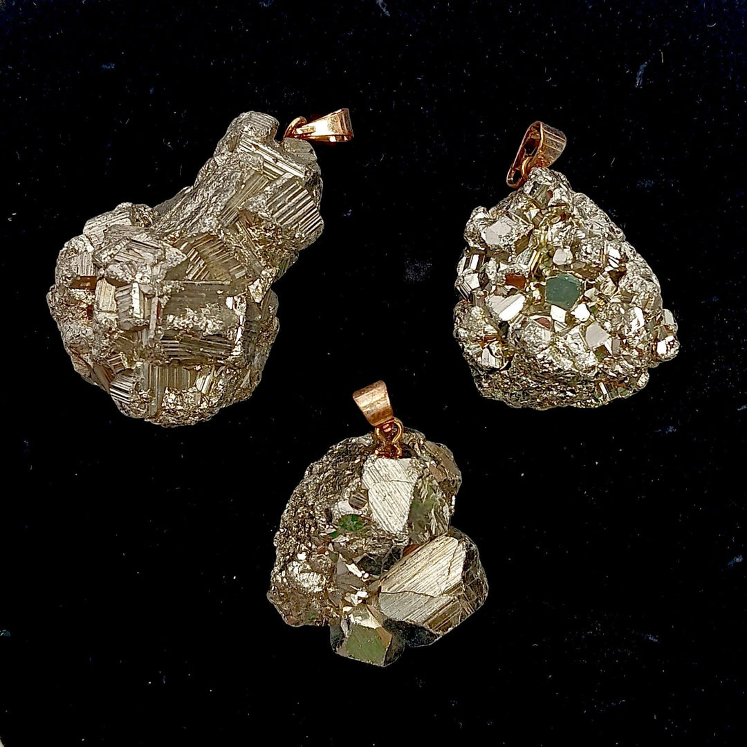 Pyrite Cluster Pendant Necklace | The Harmony Store Pendant