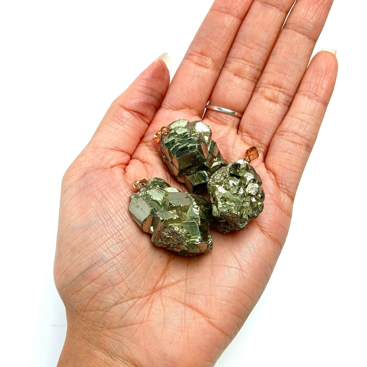Pyrite Cluster Pendant Necklace | The Harmony Store Pendant