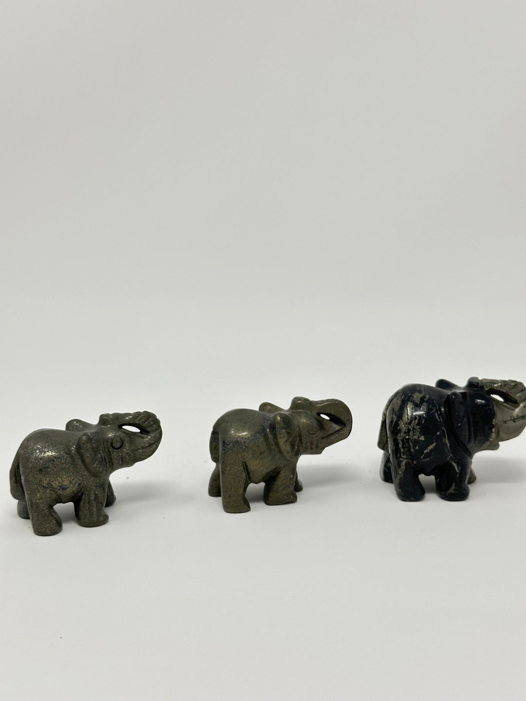 Pyrite Elephant Crystal Figurine | The Harmony Store