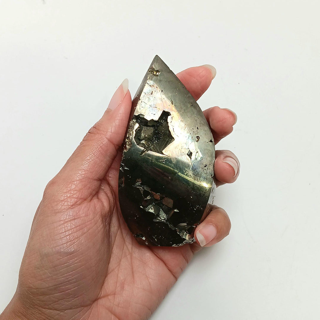 Pyrite Flame Crystal | The Harmony Store Flame