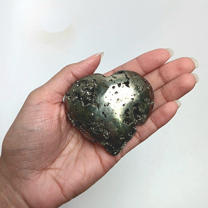 Pyrite Crystal Heart | The Harmony Store Heart