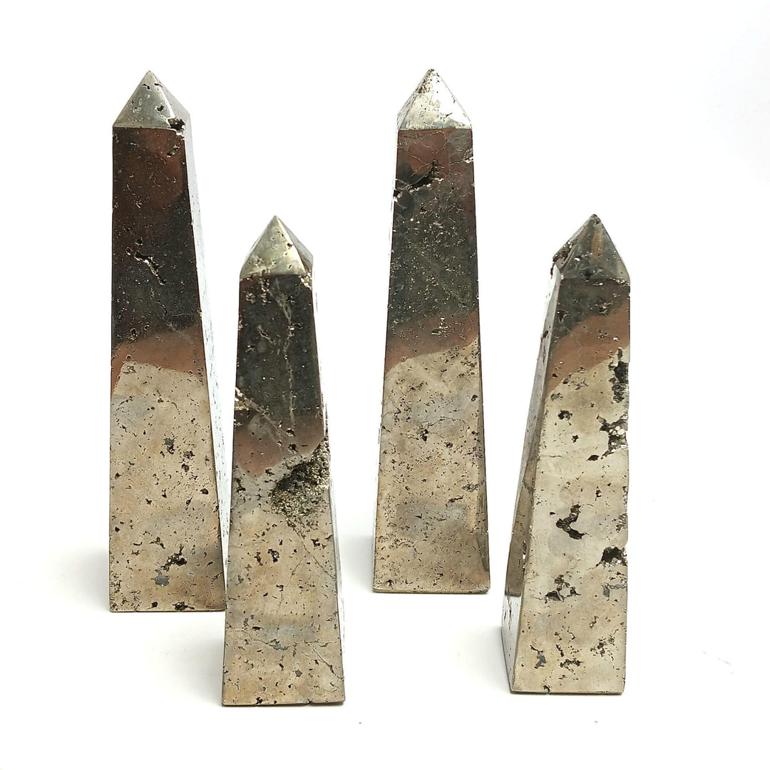 Pyrite Crystal Tower Obelisk | The Harmony Store Crystal Tower