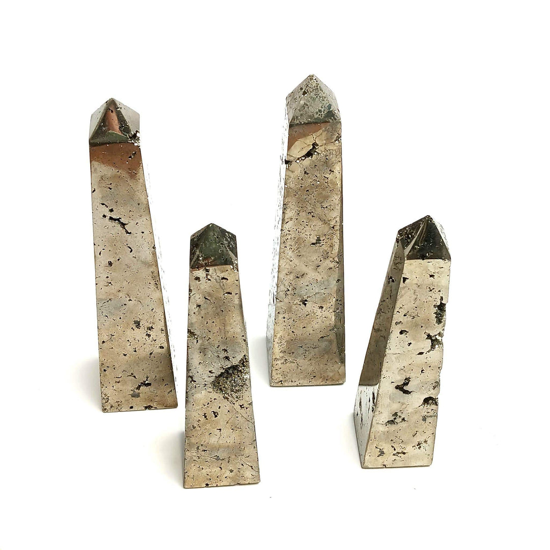 Pyrite Crystal Tower Obelisk | The Harmony Store Crystal Tower