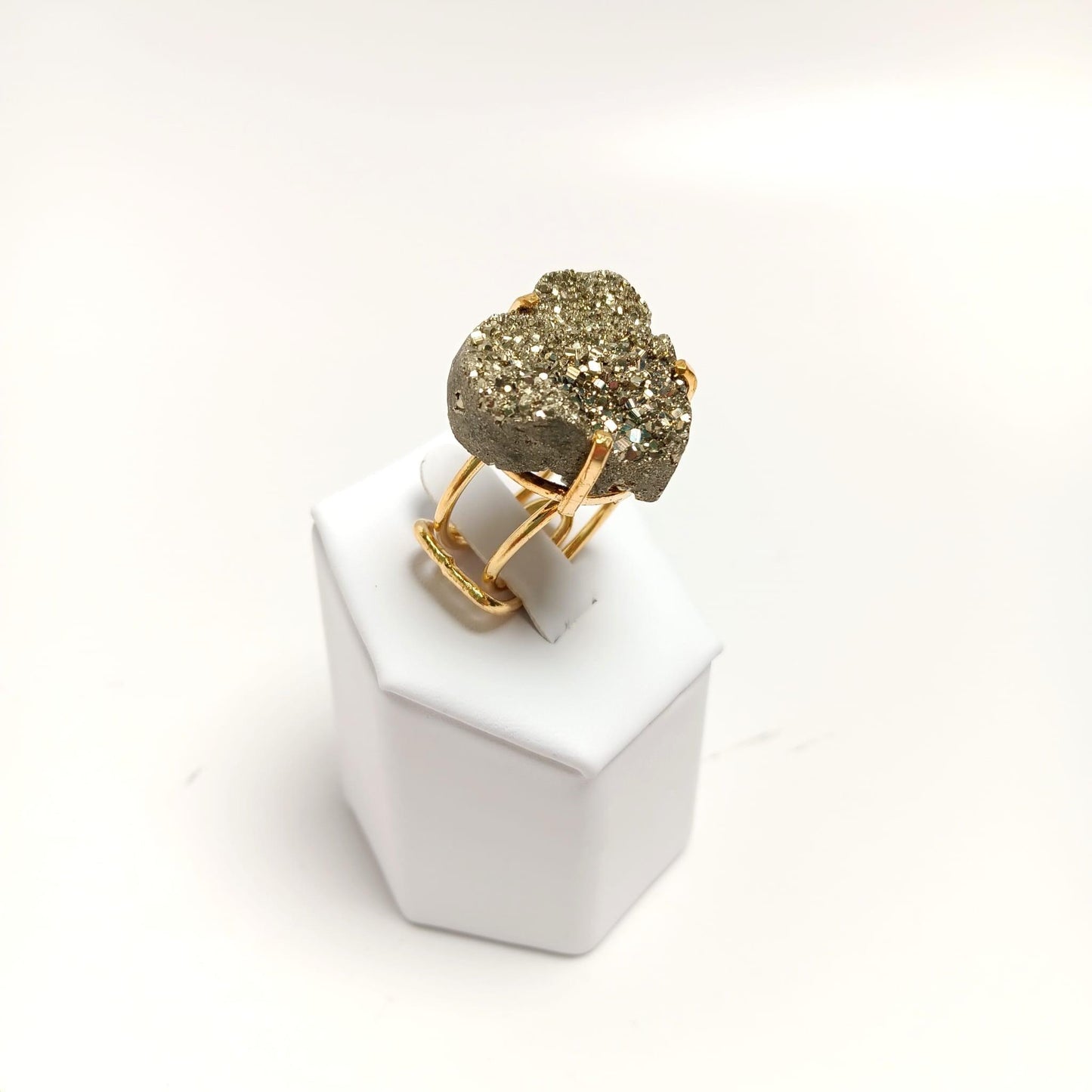 Pyrite Wire Ring - The Harmony Store