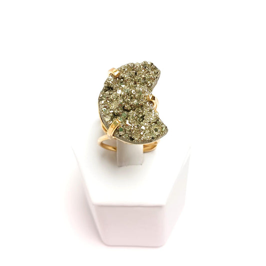 Pyrite Wire Ring - The Harmony Store