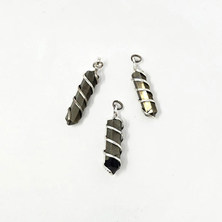 Pyrite Wire Wrap Obelisk Pendant | Harmony Store Pendant