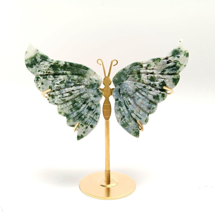 Quartz Butterfly with Copper Base | Harmony Store Carving