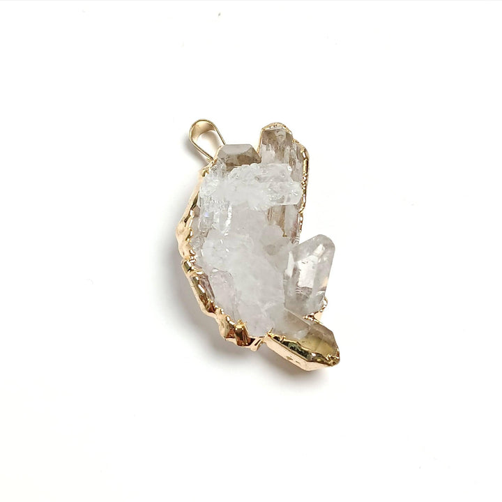 Quartz Cluster Gold Plated Pendant | The Harmony Store Pendant