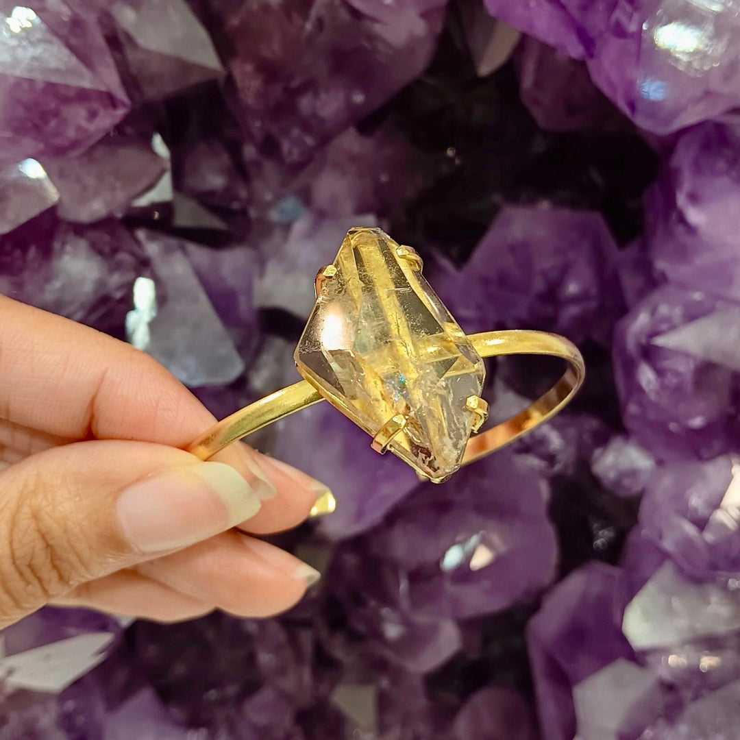 Quartz Faceted Simple Band Bracelet | The Harmony Store Bracelet
