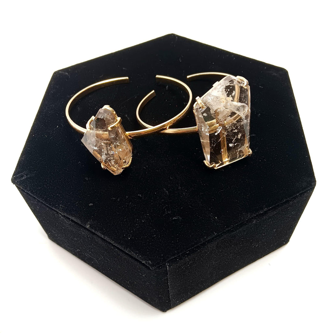 Quartz Faceted Simple Band Bracelet - The Harmony Store