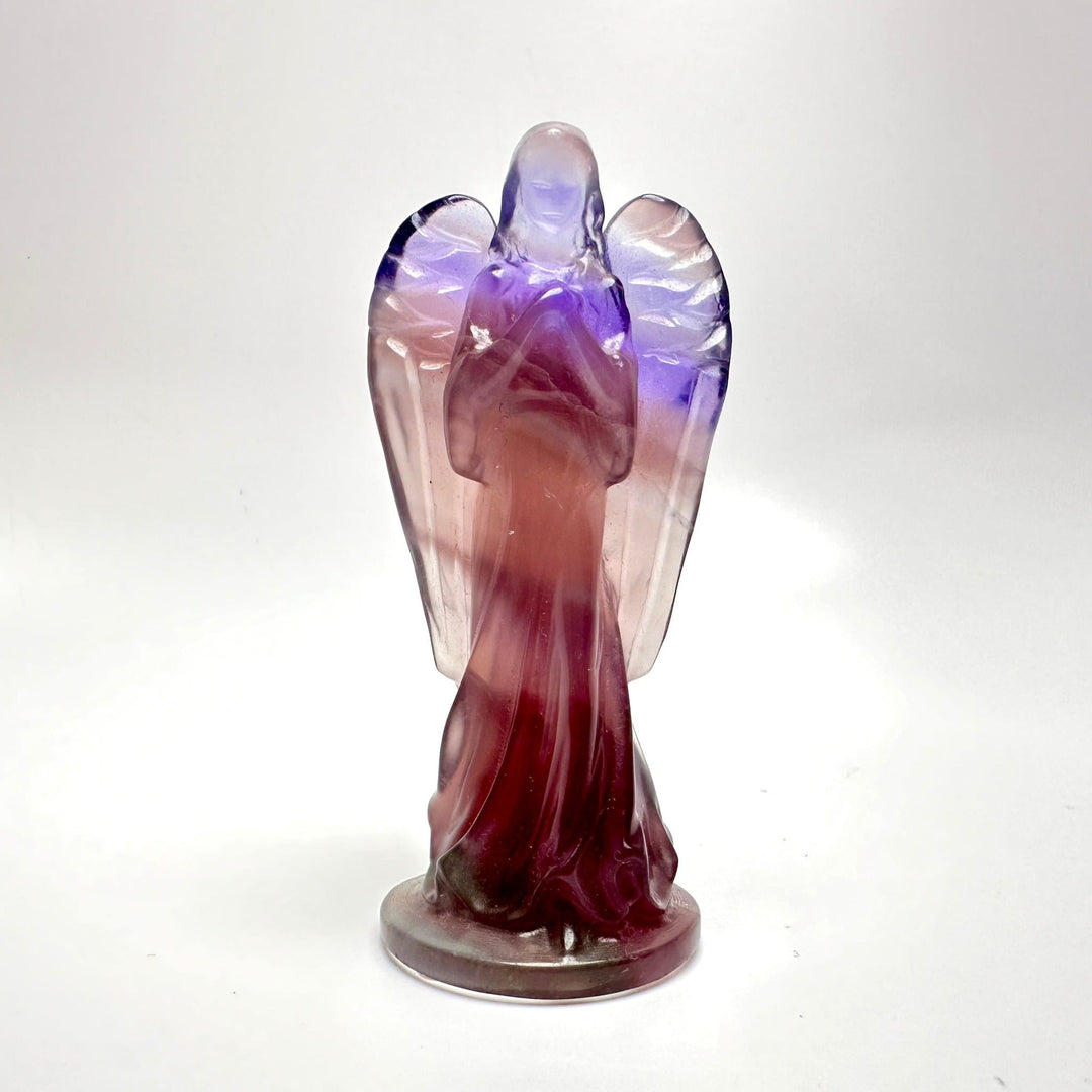 Rainbow Fluorite Hand Carved Angel | The Harmony Store Carving