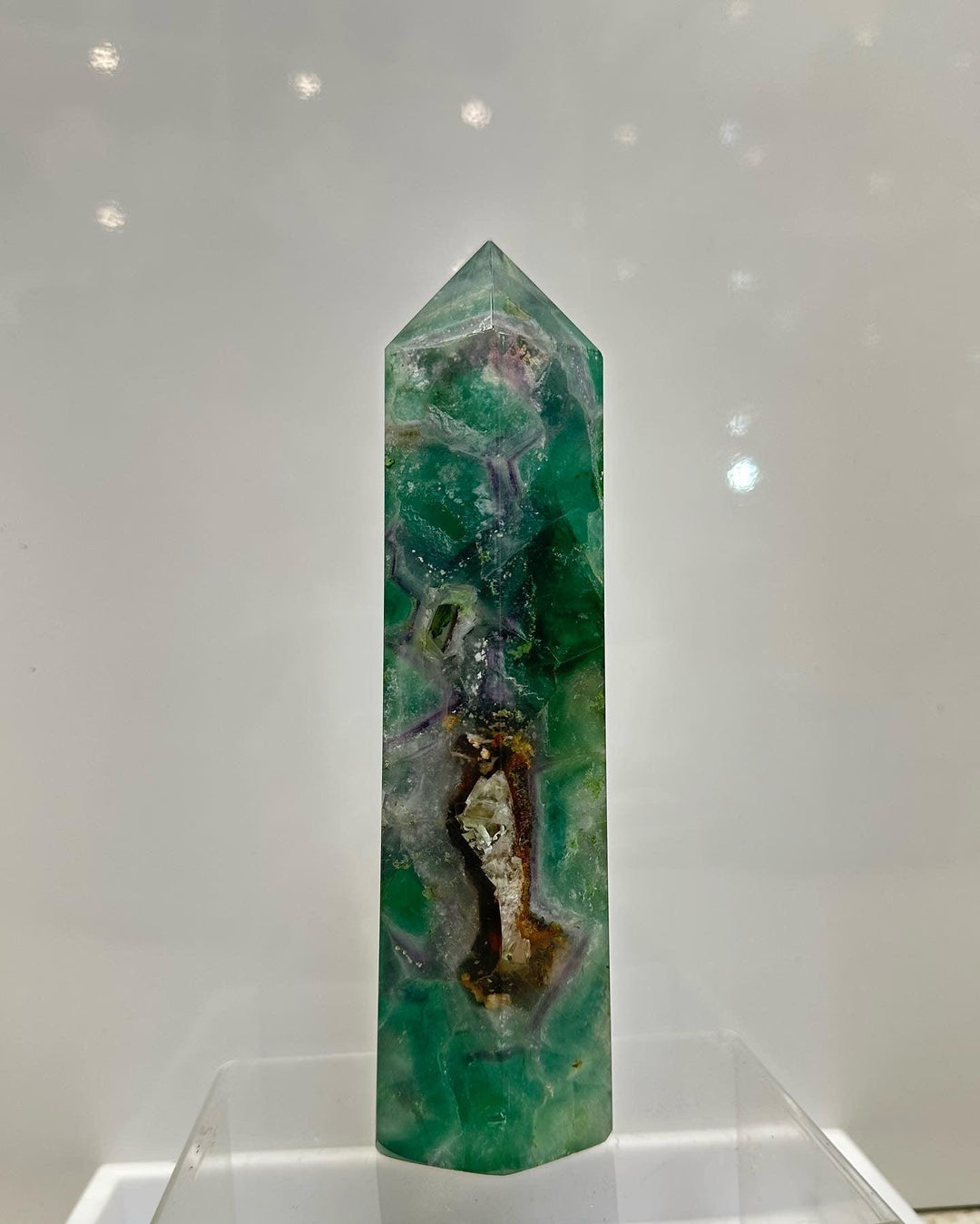 Rainbow Fluorite Tower-Brazil A : 800 - 900 g - The Harmony Store