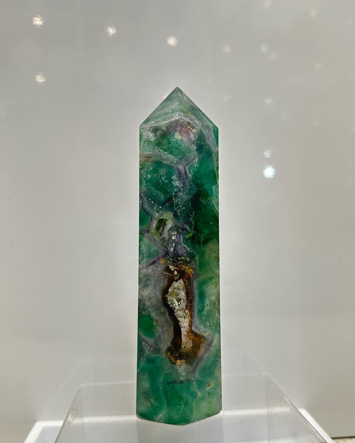 Rainbow Fluorite Tower-Brazil A : 800 - 900 g - The Harmony Store