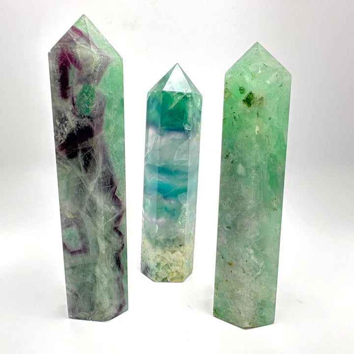 Rainbow Fluorite Tower-Brazil A : 500 - 600 g - The Harmony Store