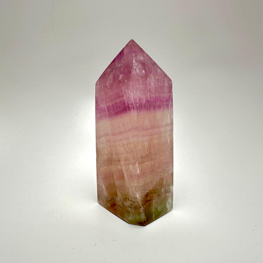 Rainbow Fluroite Tower-Tower : 200 - 300g - The Harmony Store