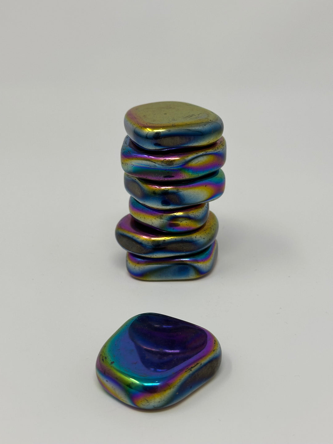 Rainbow Magnetic Hematite Medium | The Harmony Store Tumbled Stone