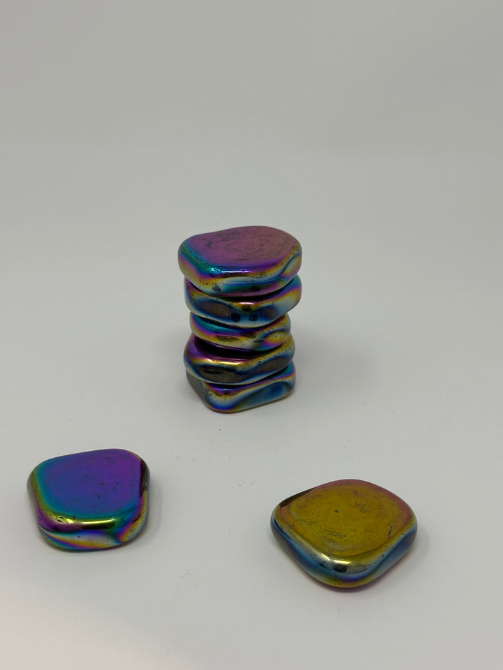 Rainbow Magnetic Hematite Medium | The Harmony Store Tumbled Stone