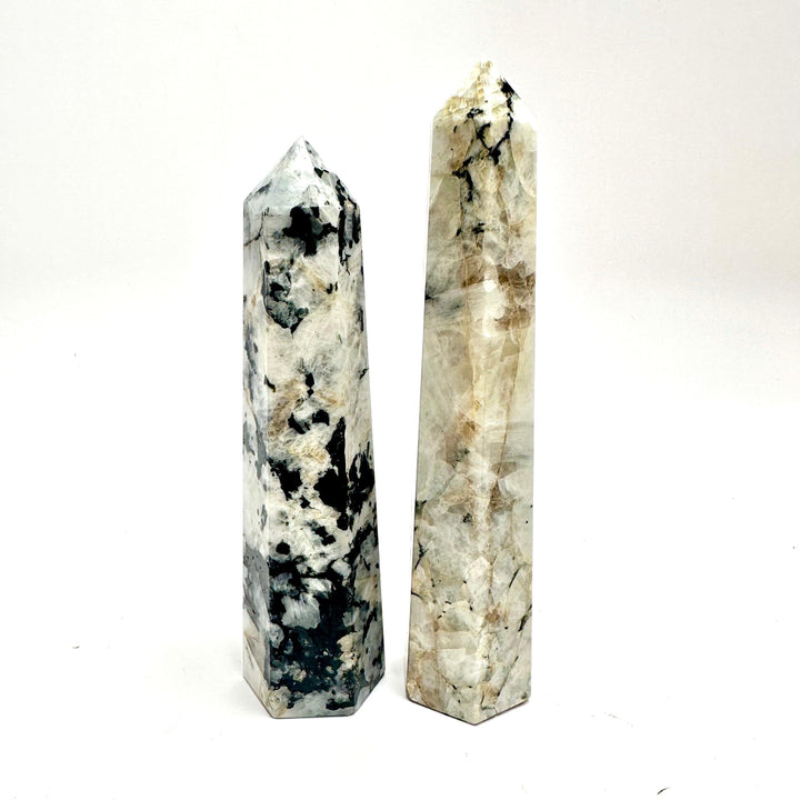 Rainbow Moonstone Tower Obelisk | The Harmony Store Crystal Tower