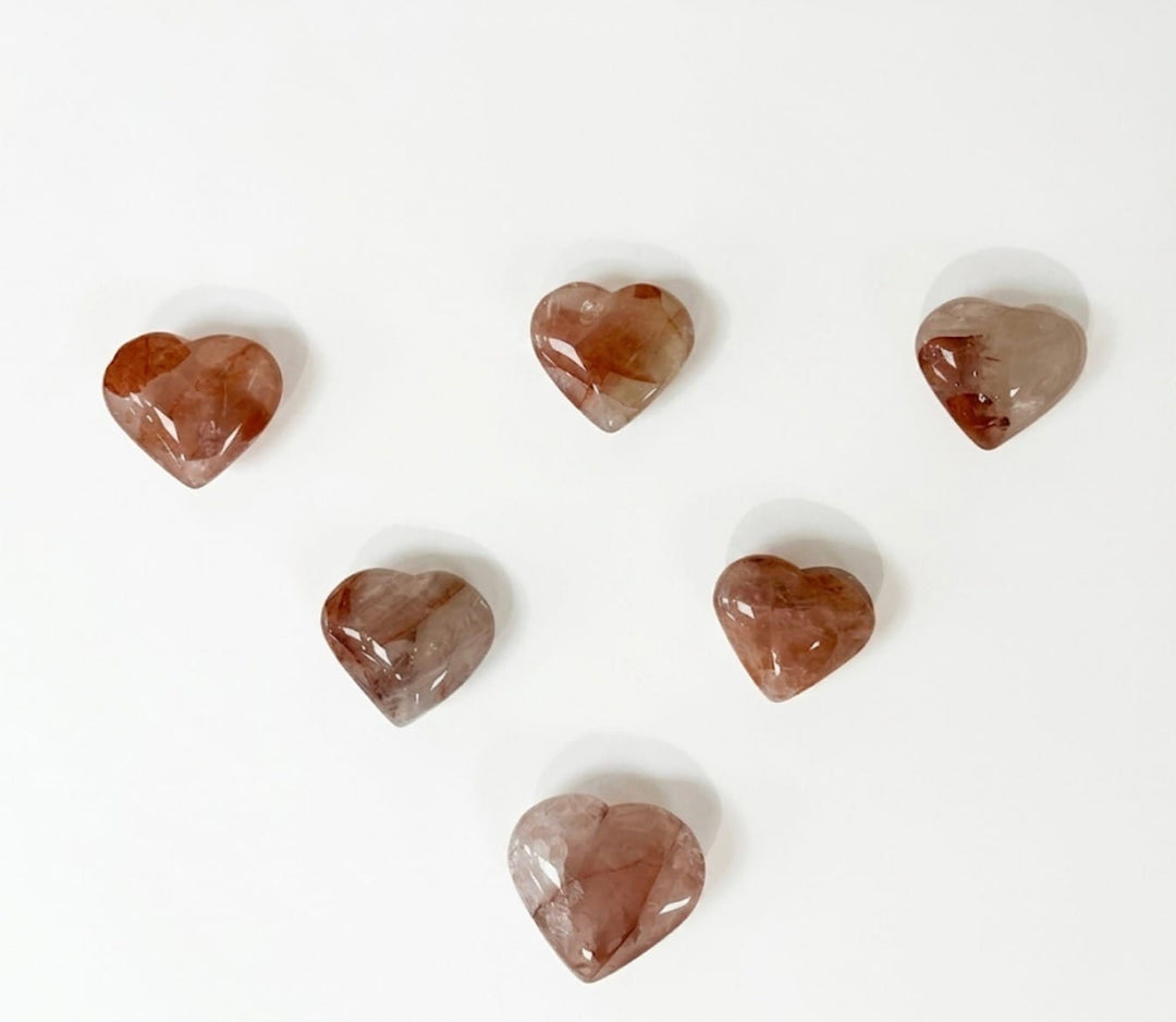Red Golden Healer Heart 35mm | The Harmony Store Heart