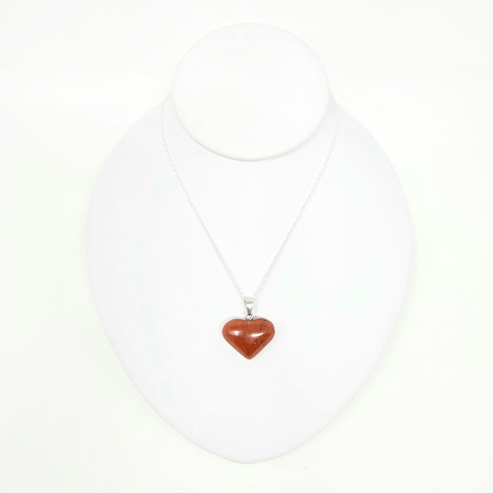 Red Jasper Heart Pendant 3/4 Inch | The Harmony Store Pendant