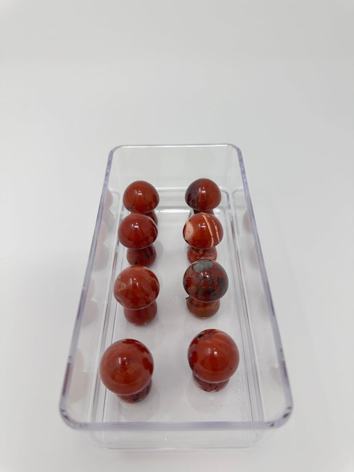 Red Jasper Mushroom 1.5-Inch | The Harmony Store Mushroom
