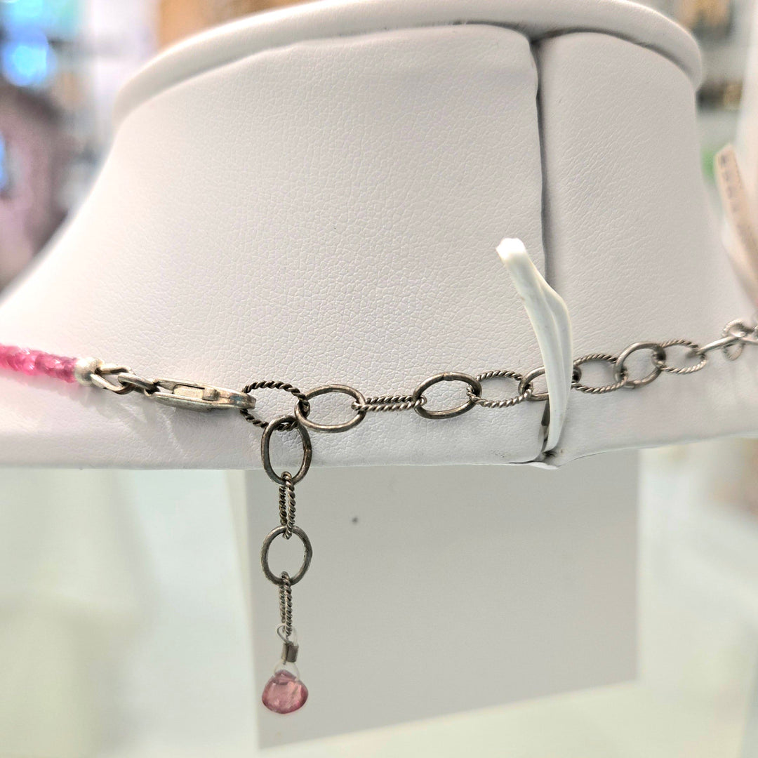 Red Spinel Micro Faceted Necklace 3mm | The Harmony Store Necklace