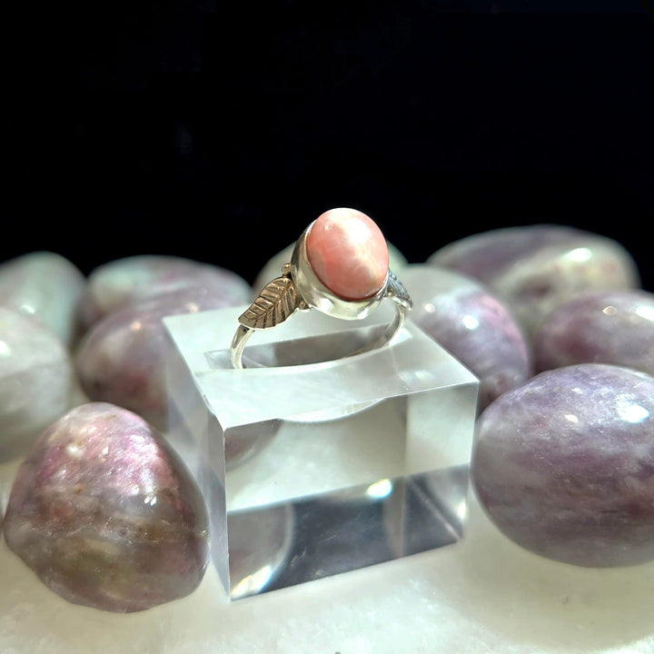 Rhodochrosite 925 Silver Ring Smooth | The Harmony Store Ring