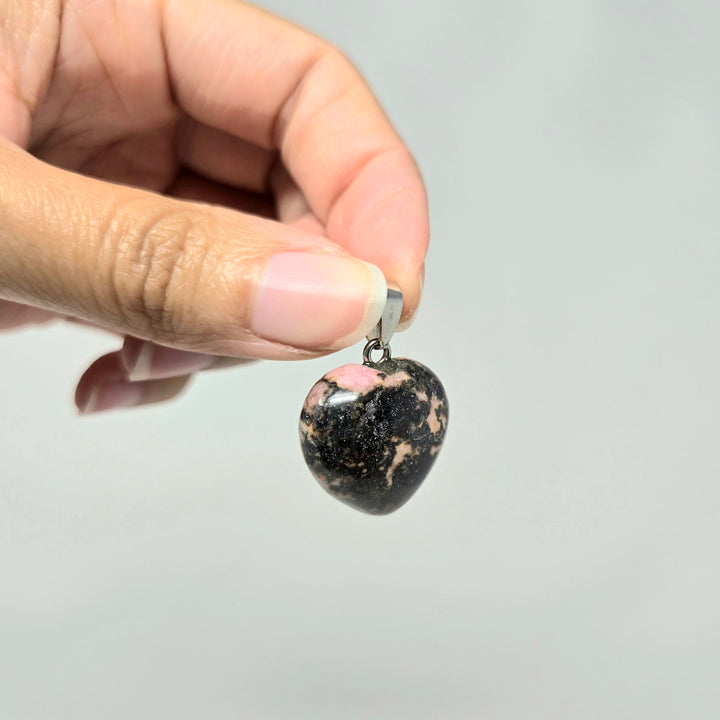 Rhodonite Heart Pendant | The Harmony Store Pendant