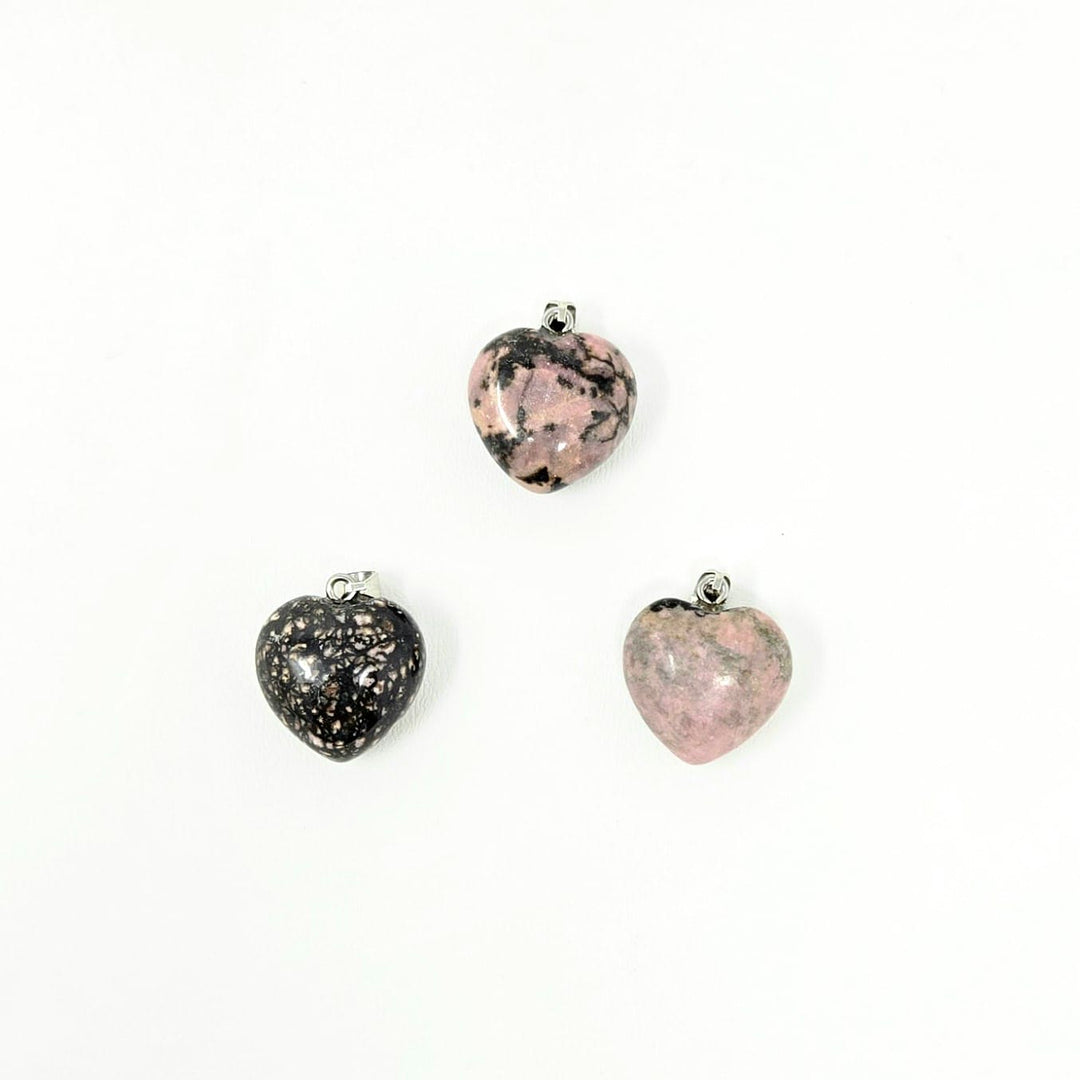Rhodonite Heart Pendant | The Harmony Store Pendant